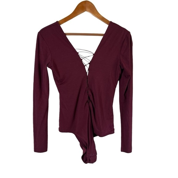 ALEXANDER WANG x REVOLVE Lace Up Long Sleeve Bodysuit - Picture 3 of 12